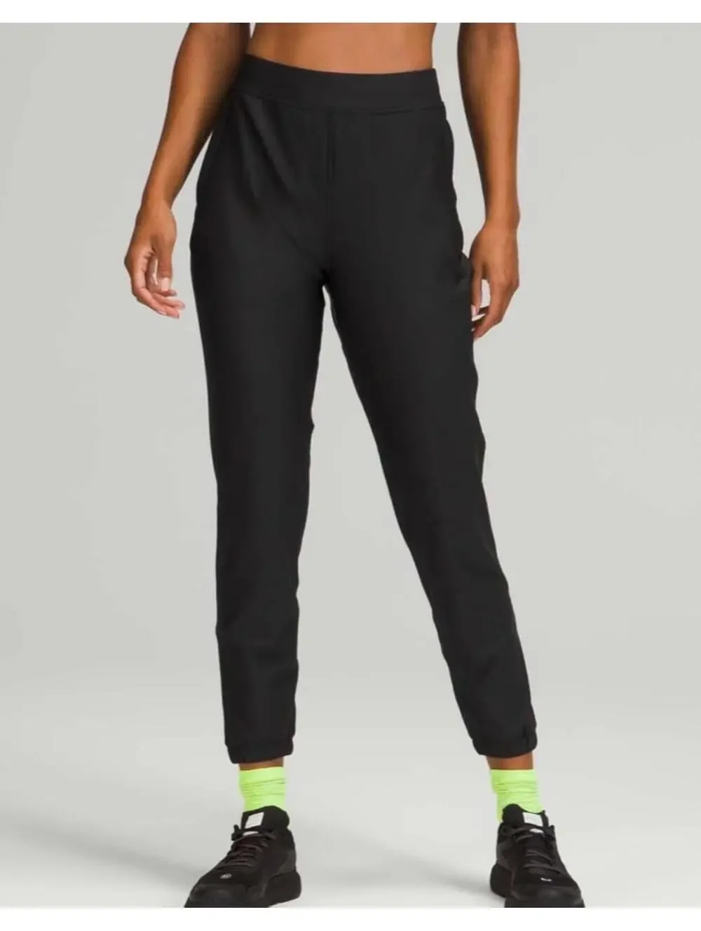Lululemon Adapted State High-Rise Tech Fleece Jogger 27in inseam Black size 6.